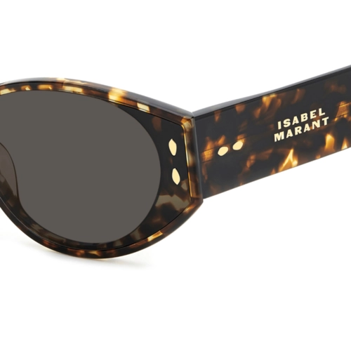 Óculos de Sol Isabel Marant IM 0185/G/S 086 64IR S Acetato Marrom Mesclado com lentes na cor Cinza
