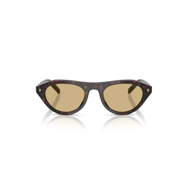 Óculos de Sol Prada 0PR B15S 17N70R51 Acetato Marrom Mesclado com lentes na cor Marrom 2