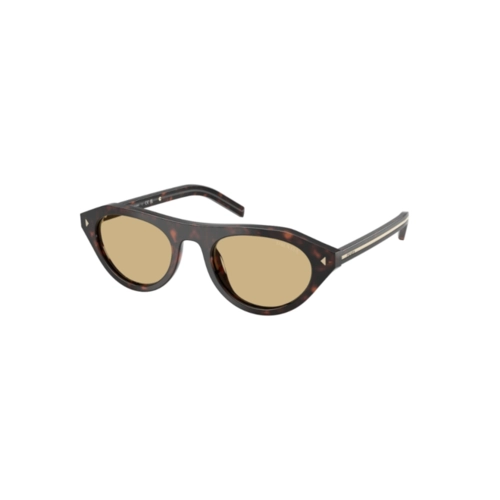 Óculos de Sol Prada 0PR B15S 17N70R51 Acetato Marrom Mesclado com lentes na cor Marrom