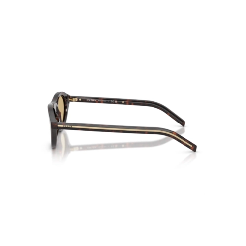 Óculos de Sol Prada 0PR B15S 17N70R51 Acetato Marrom Mesclado com lentes na cor Marrom