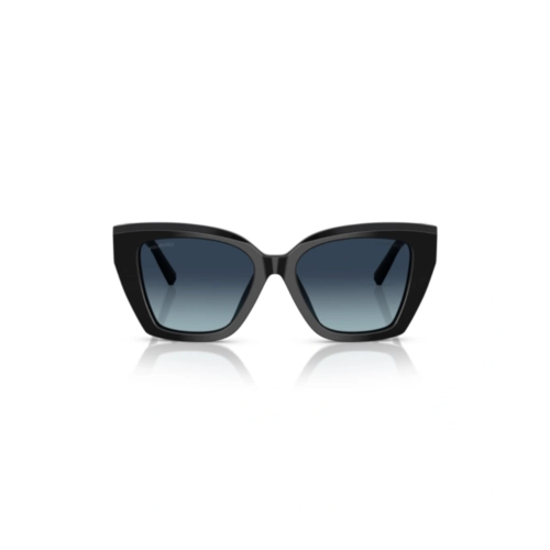 Óculos de Sol Tiffany 0TF4239U 83944U52 Acetato Preto com lentes na cor Azul Degradê Polarizado