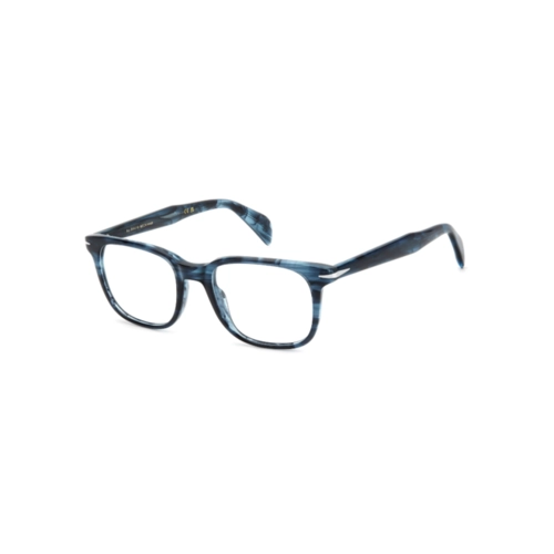 Óculos de Grau David Beckham DB 1184 38I 5239 R Acetato Azul Mesclado