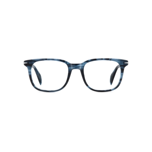 Óculos de Grau David Beckham DB 1184 38I 5239 R Acetato Azul Mesclado