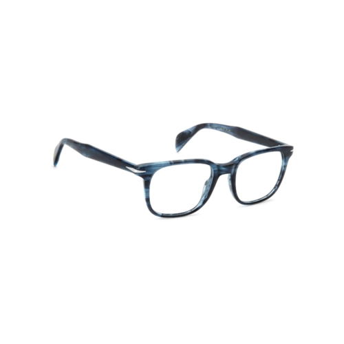 Óculos de Grau David Beckham DB 1184 38I 5239 R Acetato Azul Mesclado