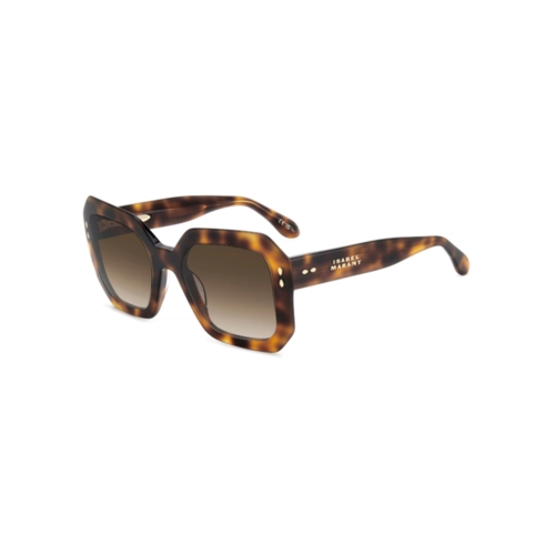 Óculos de Sol Isabel Marant IM 0190/G/S WR9 53HA S Acetato Marrom Mesclado com lentes na cor Marrom Degradê
