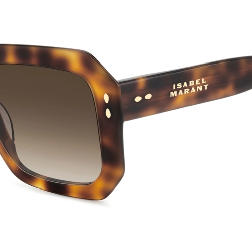 Óculos de Sol Isabel Marant IM 0190/G/S WR9 53HA S Acetato Marrom Mesclado com lentes na cor Marrom Degradê