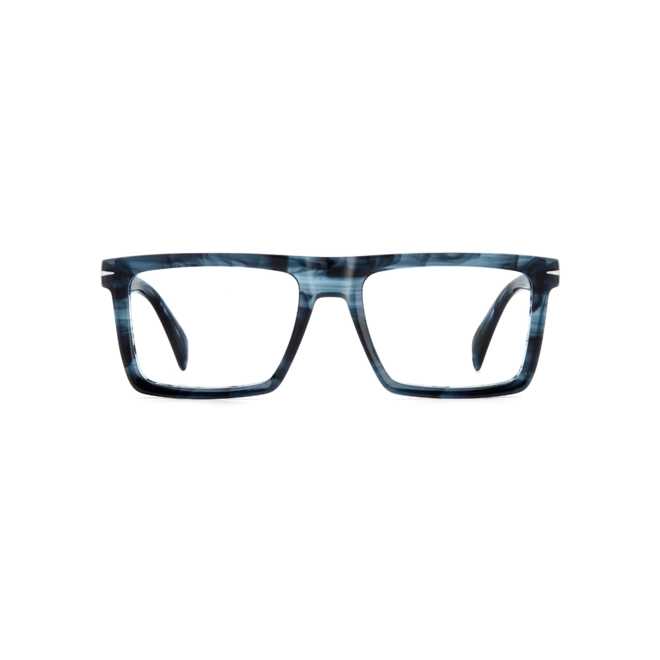 Óculos de Grau David Beckham DB 7138 38I 5518 R Acetato Azul Mesclado 2