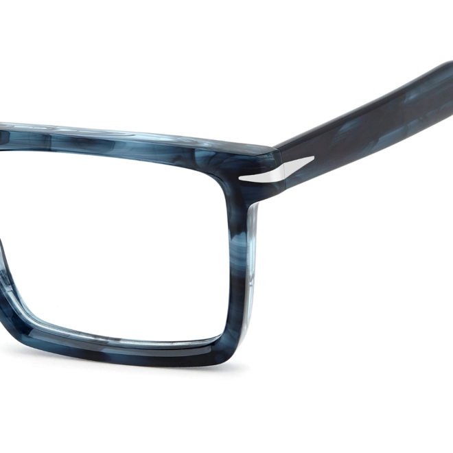 Óculos de Grau David Beckham DB 7138 38I 5518 R Acetato Azul Mesclado 4