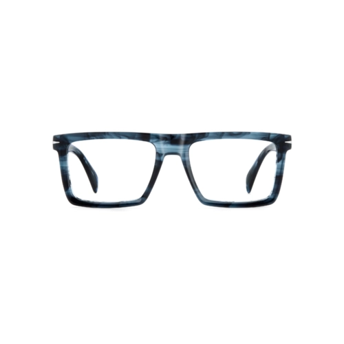 Óculos de Grau David Beckham DB 7138 38I 5518 R Acetato Azul Mesclado