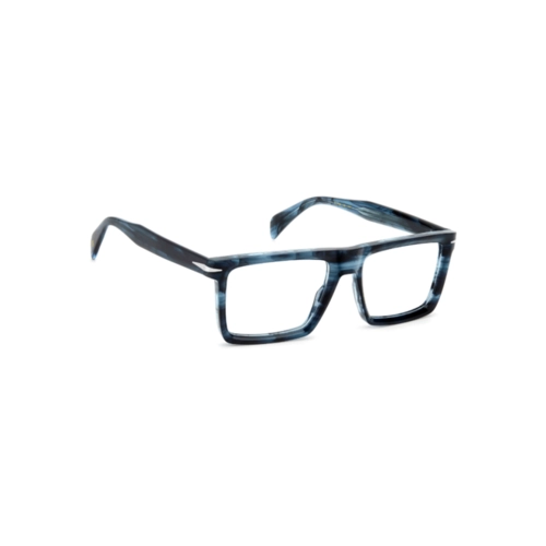 Óculos de Grau David Beckham DB 7138 38I 5518 R Acetato Azul Mesclado