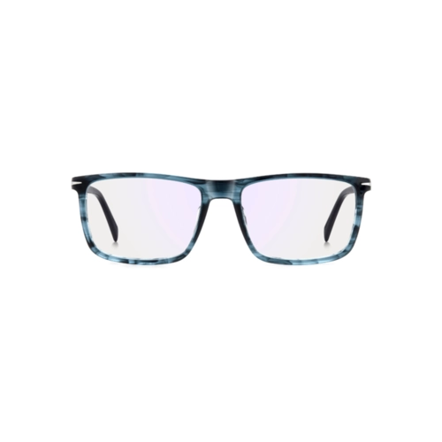 Óculos de Grau David Beckham DB 1181 YA7 5918 R Acetato Preto e Azul Mesclado