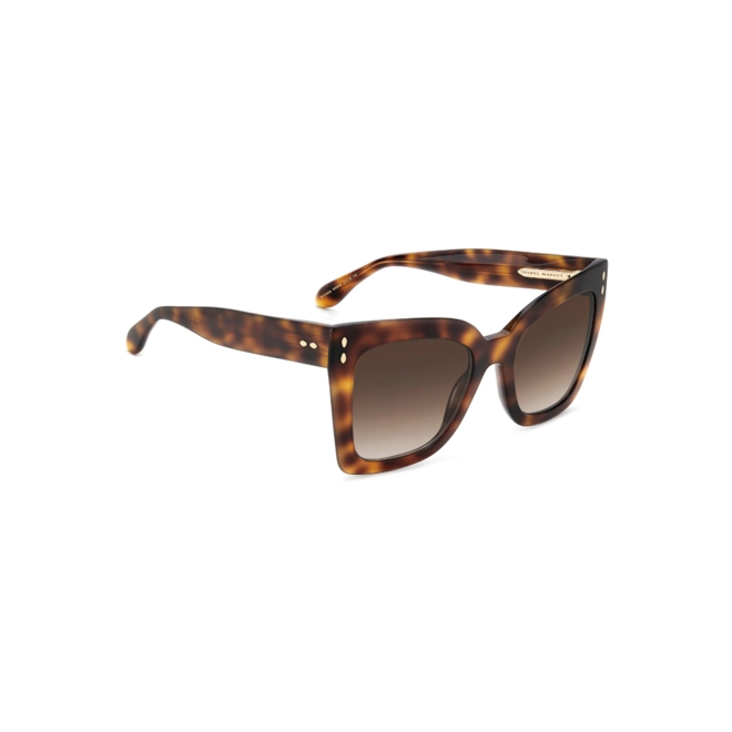 Óculos de Sol Isabel Marant IM 0188/S WR9 53HA S Acetato Marrom Mesclado com lentes na cor Marrom Degradê 3