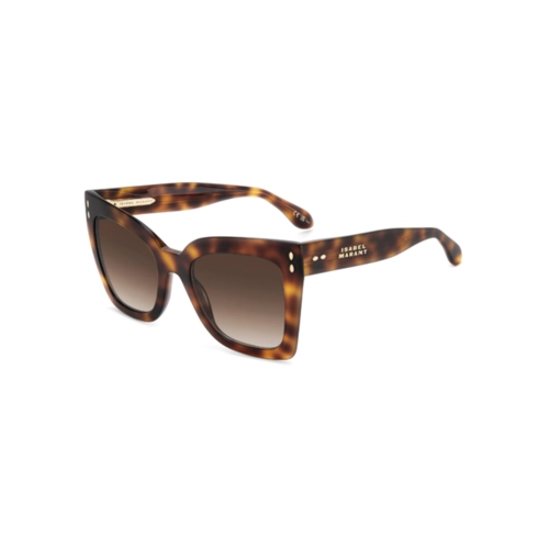 Óculos de Sol Isabel Marant IM 0188/S WR9 53HA S Acetato Marrom Mesclado com lentes na cor Marrom Degradê