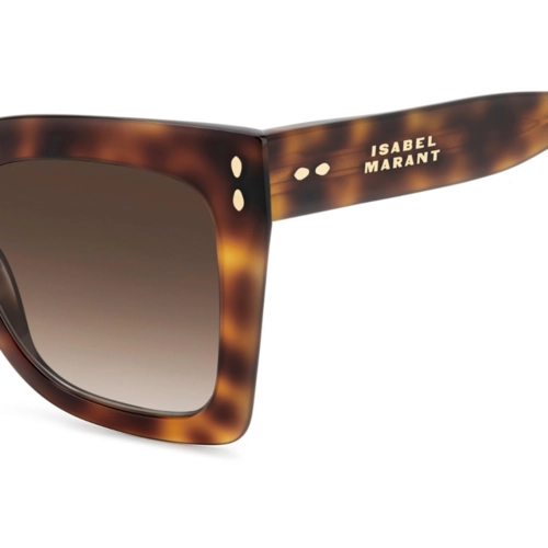 Óculos de Sol Isabel Marant IM 0188/S WR9 53HA S Acetato Marrom Mesclado com lentes na cor Marrom Degradê
