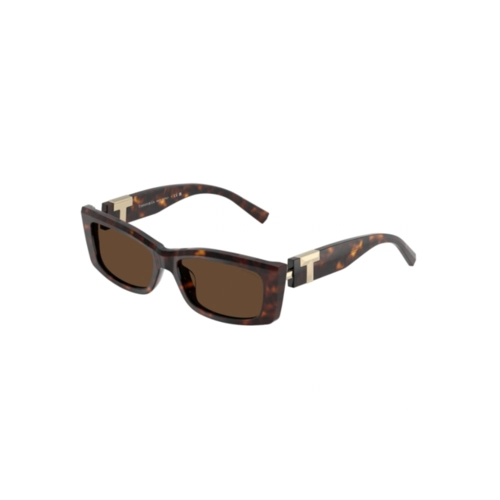 Óculos de Sol Tiffany 0TF4240U 80153G54 Acetato Marrom Mesclado com lentes na cor Marrom