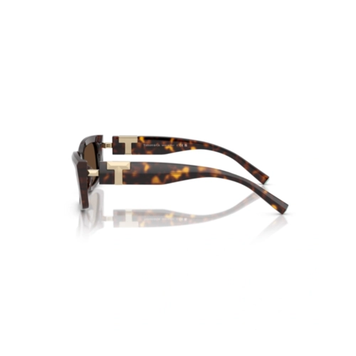 Óculos de Sol Tiffany 0TF4240U 80153G54 Acetato Marrom Mesclado com lentes na cor Marrom