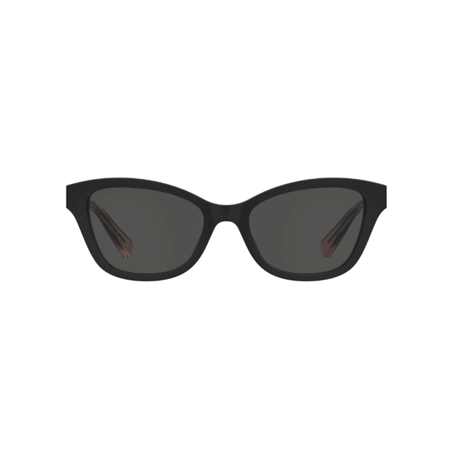 Óculos de Grau Love Moschino MOL657/C/TN 3H2 4917 S Acetato Preto e Rosa com Clip-On na cor Cinza 2