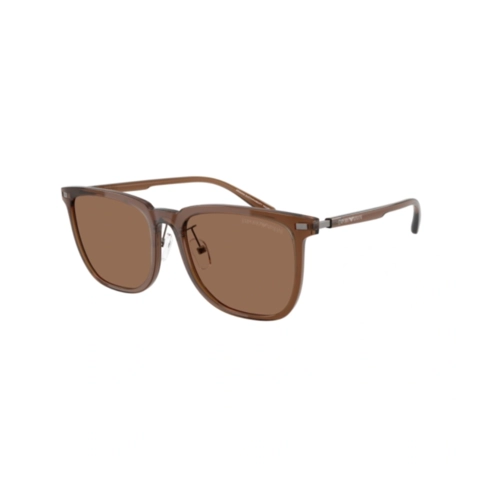 Óculos de Sol Emporio Armani 0EA4255D 62827356 Acetato Marrom com lentes na cor Marrom
