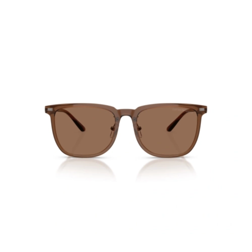 Óculos de Sol Emporio Armani 0EA4255D 62827356 Acetato Marrom com lentes na cor Marrom