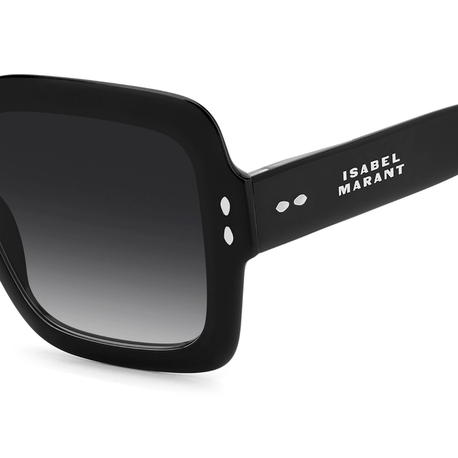 Óculos de Sol Isabel Marant IM 0211/S 807 549O S Acetato Preto com lentes na cor Cinza Degradê 4