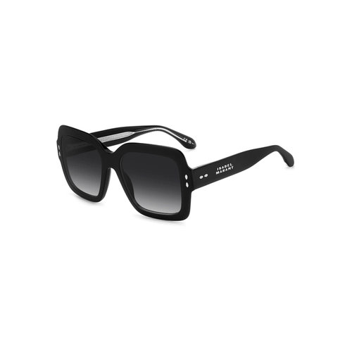 Óculos de Sol Isabel Marant IM 0211/S 807 549O S Acetato Preto com lentes na cor Cinza Degradê