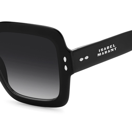 Óculos de Sol Isabel Marant IM 0211/S 807 549O S Acetato Preto com lentes na cor Cinza Degradê