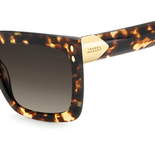 Óculos de Sol Isabel Marant IM 0213/S 086 55HA S Acetato Marrom Mesclado com lentes na cor Marrom Degradê 4