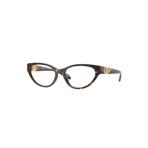 Óculos de Grau Versace 0VE3372U 108 54 Acetato Marrom Mesclado