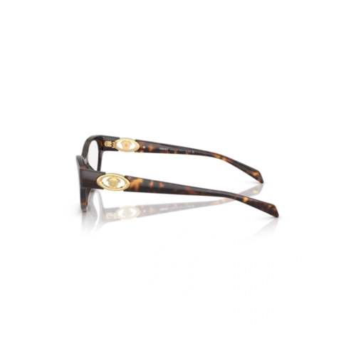 Óculos de Grau Versace 0VE3372U 108 54 Acetato Marrom Mesclado