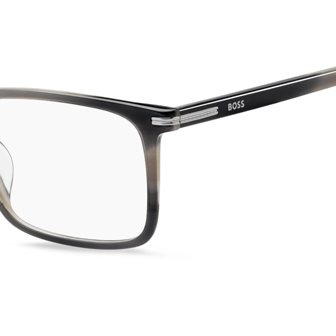 Óculos de Grau Hugo BOSS 1753/G 2W8 5517 R Acetato Cinza Mesclado 4