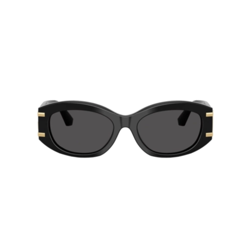 Óculos de Sol Dolce & Gabbana 0DG4502 501/8755 Acetato Preto com lentes na cor Cinza