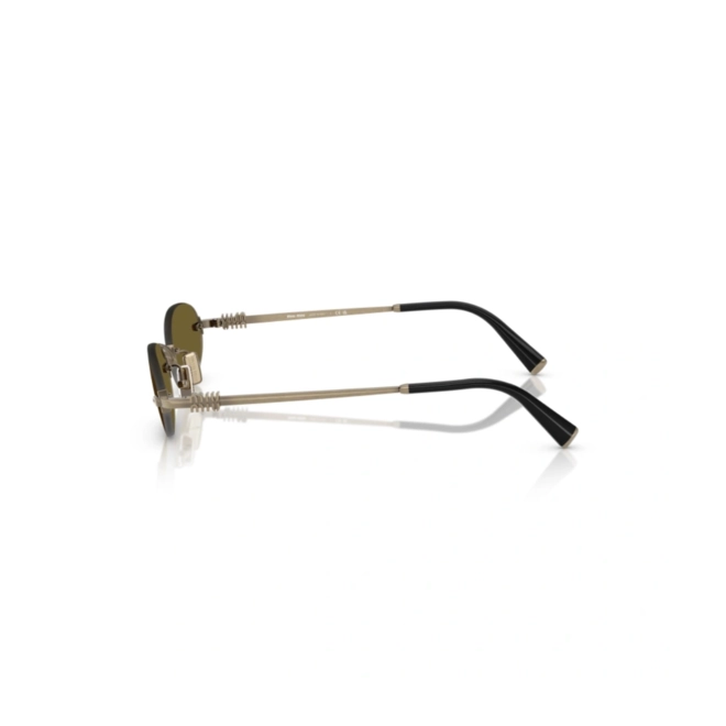 Óculos de Sol Miu Miu 0MU A54S 26C09Z51 Metal Dourado com lentes na cor Marrom 3