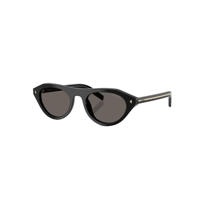 Óculos de Sol Prada 0PR B15S 16K73151 Acetato Preto com lentes na cor Cinza 1