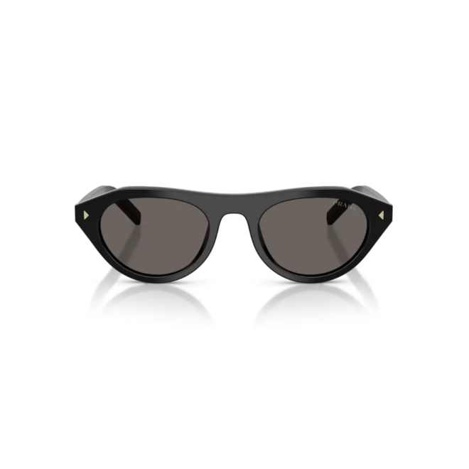 Óculos de Sol Prada 0PR B15S 16K73151 Acetato Preto com lentes na cor Cinza 2