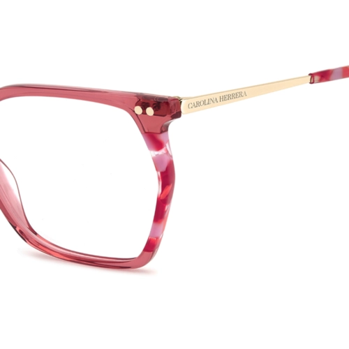Óculos de Grau Carolina Herrera HER 0293 8CQ 5416 R Acetato Cereja