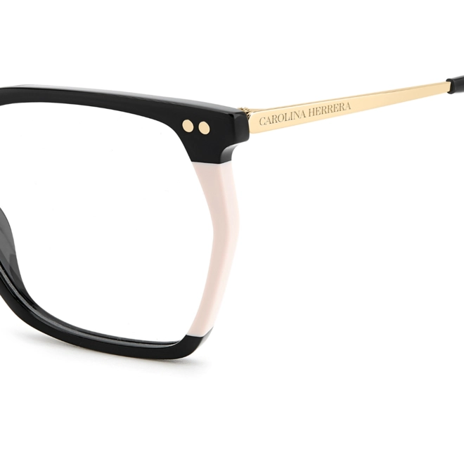 Óculos de Grau Carolina Herrera HER 0293 807 5416 R Acetato Preto e Rosa 4