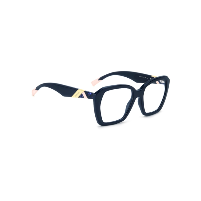 Óculos de Grau Missoni com Clip-On MIS 0222/C2 PJP 5418 S Acetato Azul com lentes na cor Azul Degradê Polarizado 4