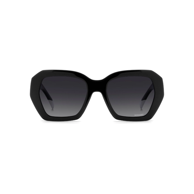 Óculos de Grau Missoni MIS 0222/C2 807 5418 S Acetato Preto com lentes na cor Cinza Degradê Polarizado 2