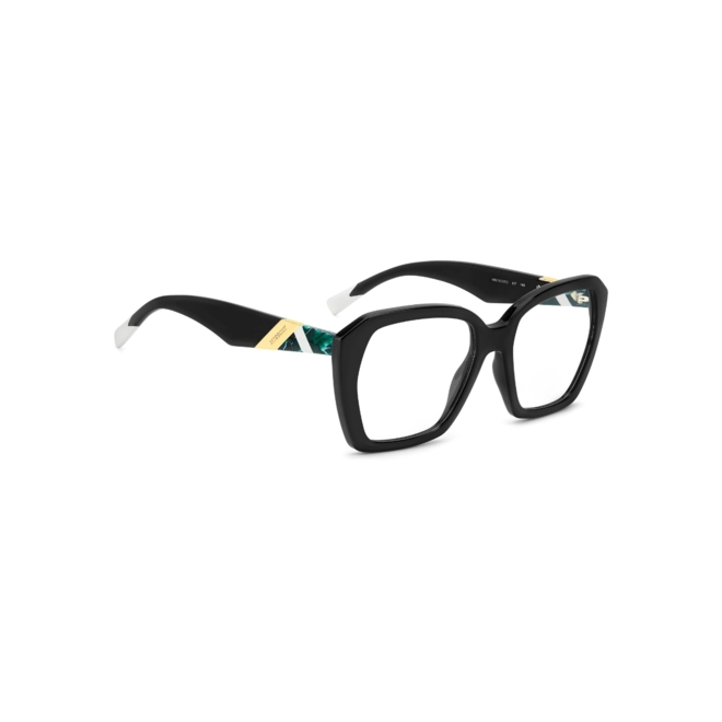 Óculos de Grau Missoni MIS 0222/C2 807 5418 S Acetato Preto com lentes na cor Cinza Degradê Polarizado 4