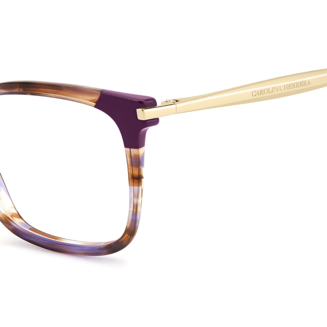 Óculos de Grau Carolina Herrera HER 0309 L7W 5317 R Acetato Roxo Mesclado 4