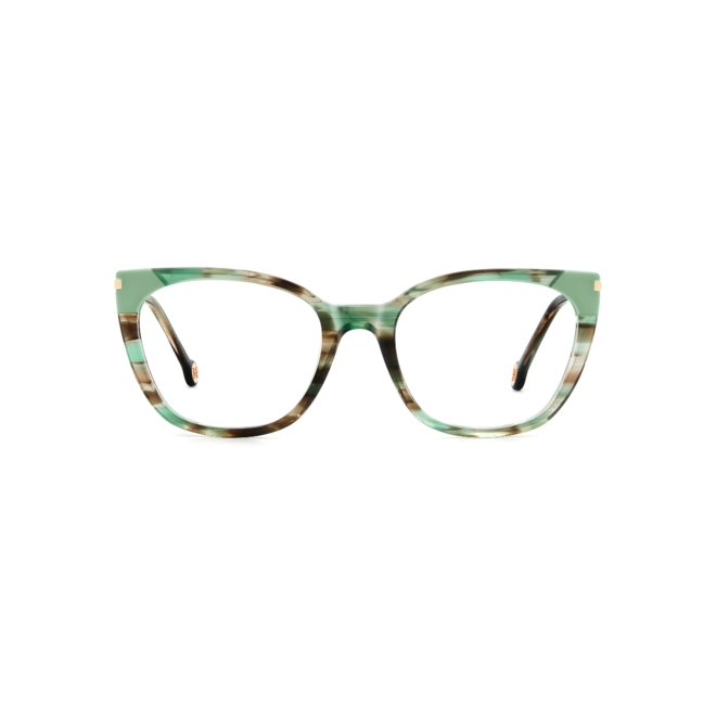 Óculos de Grau Carolina Herrera HER 0311 I88 5319 R Acetato Verde e Marrom Mesclado 2