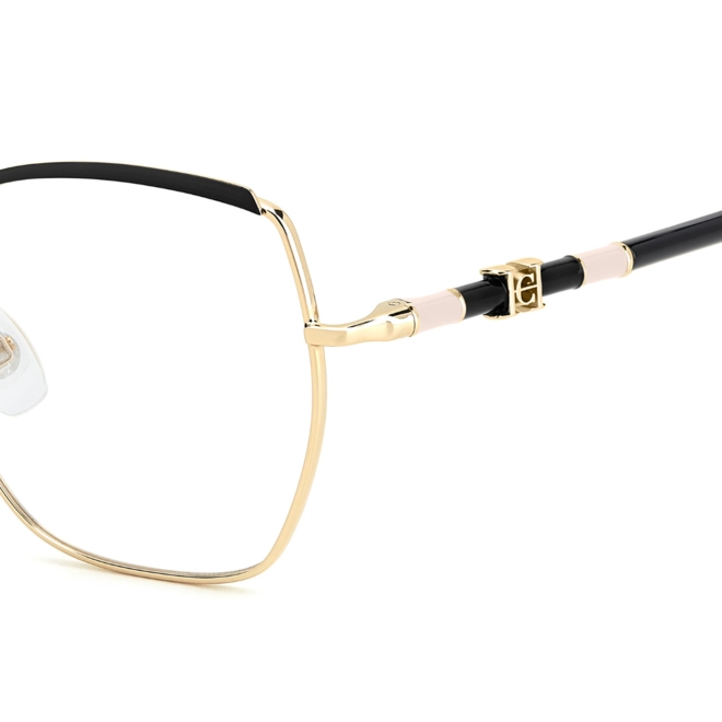 Óculos de Grau Carolina Herrera HER 0306 2M2 5617 R Metal Dourado e Preto 4