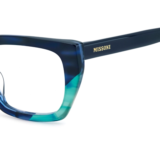 Óculos de Grau Missoni MIS 0225/G ZX9 5219 R Acetato Azul Mesclado 4
