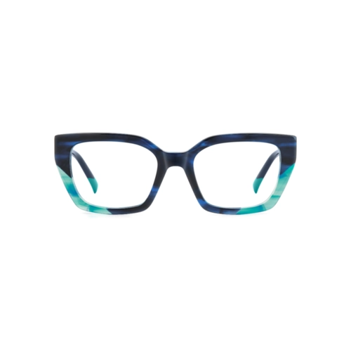 Óculos de Grau Missoni MIS 0225/G ZX9 5219 R Acetato Azul Mesclado