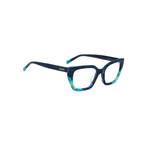 Óculos de Grau Missoni MIS 0225/G ZX9 5219 R Acetato Azul Mesclado
