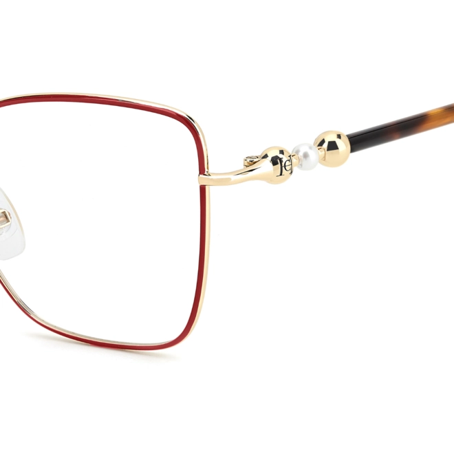 Óculos de Grau Carolina Herrera HER 0321 AU2 5617 R Metal Dourado e Vermelho 4