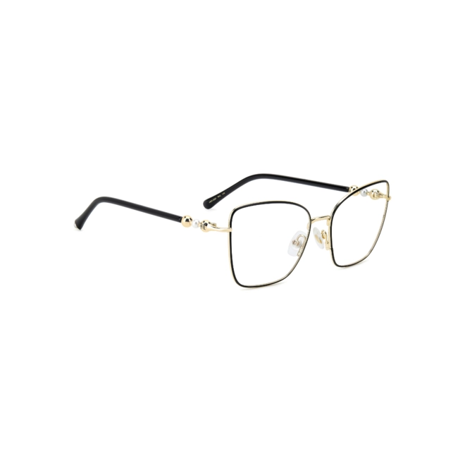 Óculos de Grau Carolina Herrera HER 0321 RHL 5617 R Metal Preto e Dourado 3