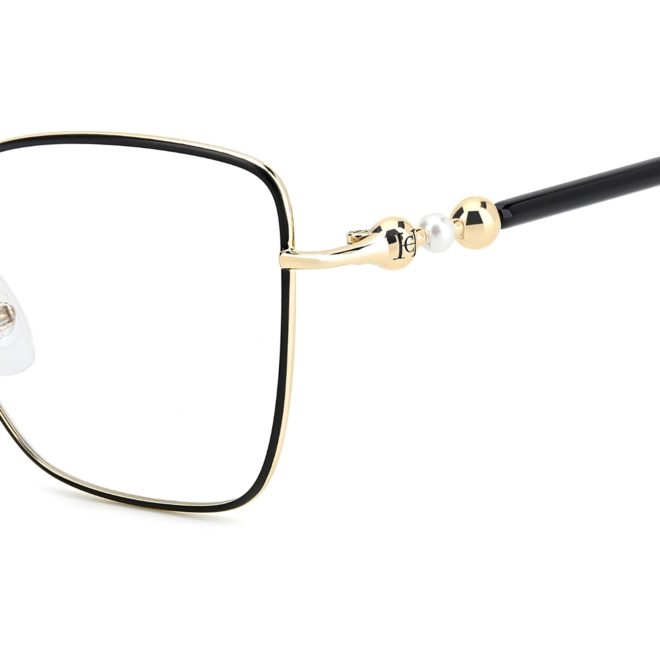 Óculos de Grau Carolina Herrera HER 0321 RHL 5617 R Metal Preto e Dourado 4