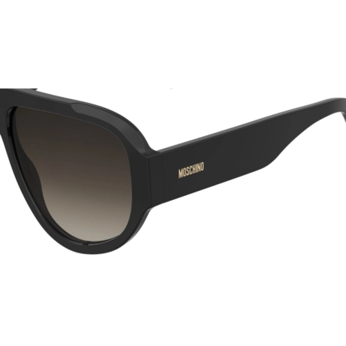 Óculos de Sol Moschino MOS183/S 807 61HA S Acetato Preto com lentes na cor Marrom Degradê