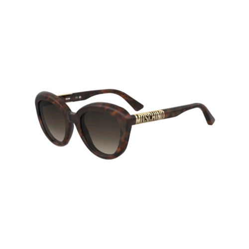 Óculos de Sol Moschino MOS179/S EPZ 54HA S Acetato Marrom Mesclado com lentes na cor Marrom Degradê